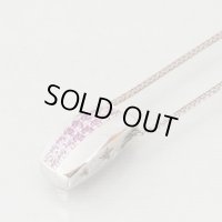 ショウーヤマガタ　K18WG/PT900ピンクサファイアイリペンダントネックレス (0.04)　(10.70g)