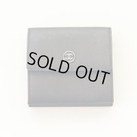 シャネル　Wホックサイフ　A20902　ブラック／シルバー金具