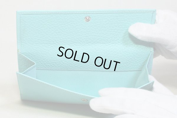 画像6: ティファニー　コンチネンタル ターンロック 三ツ折長サイフ ブルー