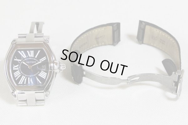 カルティエ　ロードスター　革ベルト　取り外し