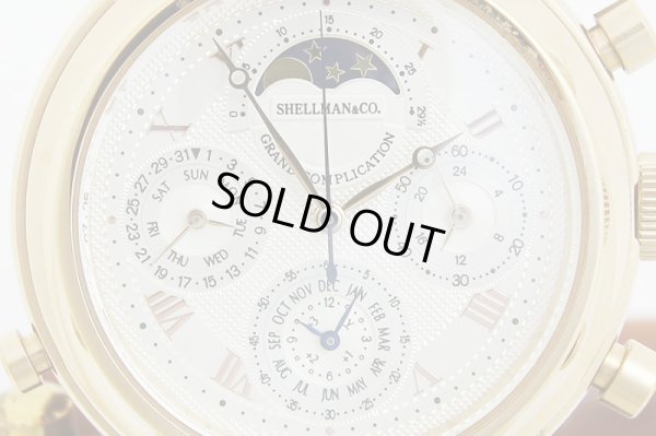 シェルマン　グランドコンプリケーション　プレミアム　白文字盤　表面拡大