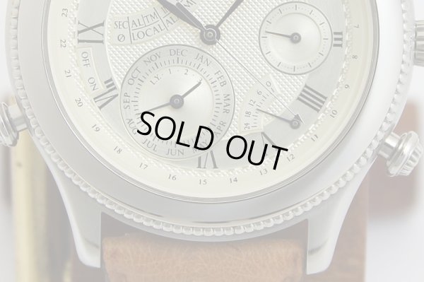 シェルマン　25周年パーペチュアルカレンダーミニッツリピーター　銀文字盤　拡大