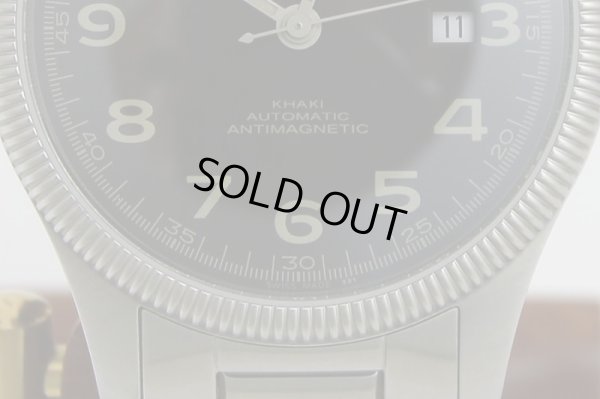 ハミルトン　カーキ　チームアース　H604551　黒文字盤　ハリソン・フォード限定　拡大