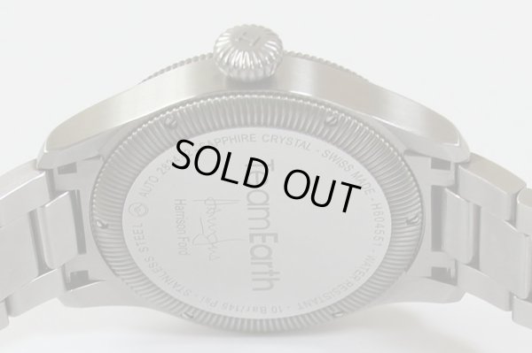 ハミルトン　カーキ　チームアース　H604551　黒文字盤　ハリソン・フォード限定　裏面