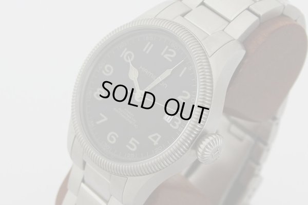 ハミルトン　カーキ　チームアース　H604551　黒文字盤　ハリソン・フォード限定　サイド