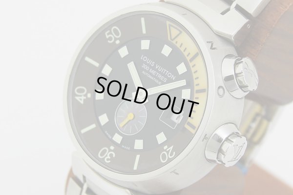 ルイ・ヴィトン　タンブール　ダイビング　Q1031　茶文字盤　サイド