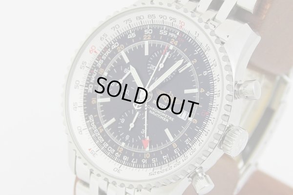 ブライトリング　ナビタイマーワールド　A24322（A242B26NP）　黒文字盤　サイド