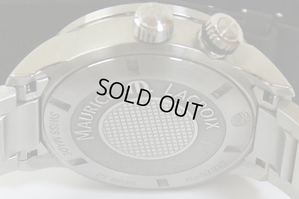 モーリスラクロア　ポントスダイバー　PT6248　黒文字盤　裏面拡大