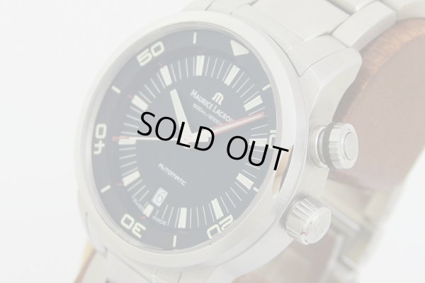 モーリスラクロア　ポントスダイバー　PT6248　黒文字盤　サイド