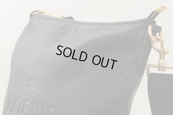 ロエベ ショルダーバック ブラック/GP金具 サイド