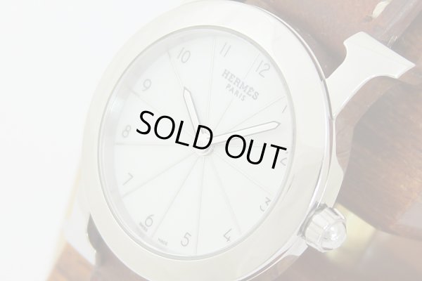 エルメス　オールアッシュロンド　HR1.210　白文字盤　サイド