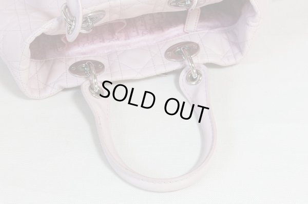 クリスチャンディオール レディディオール ハンドバック CAL44941 ピンク 持ち手