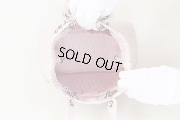 クリスチャンディオール レディディオール ハンドバック CAL44941 ピンク 中身