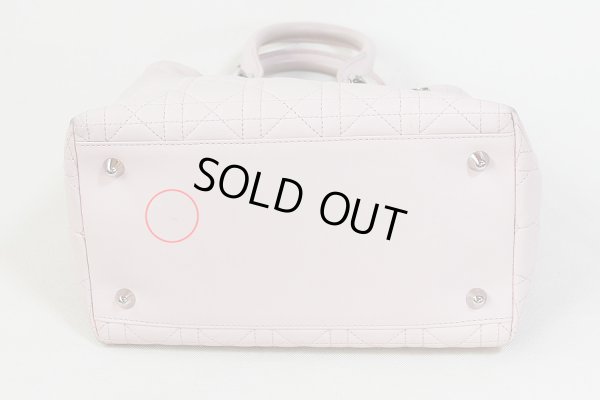 クリスチャンディオール レディディオール ハンドバック CAL44941 ピンク 底 汚れ