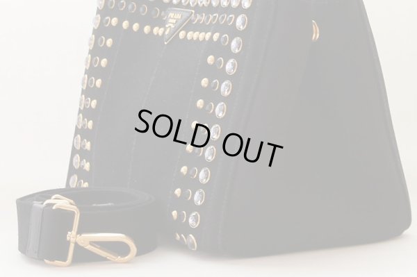 プラダ  カナパ2WAYトート B24390 ブラック サイド