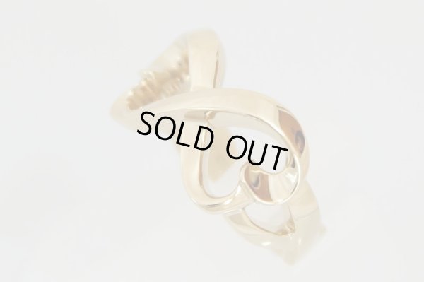 ティファニー　750YG ラビングハートリング 9.40g　サイド