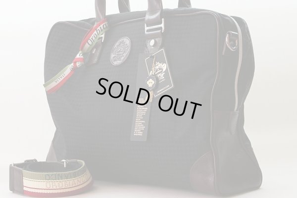 オロビアンコ  ビジネスバック VERNE ブラック/マロン サイド