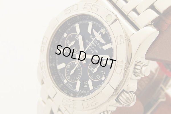 ブライトリング　クロノマット44　AB0110　紺文字盤　サイド