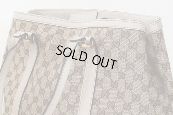 グッチ  トートバック 353122 002404 ベージュ/アイボリー サイド