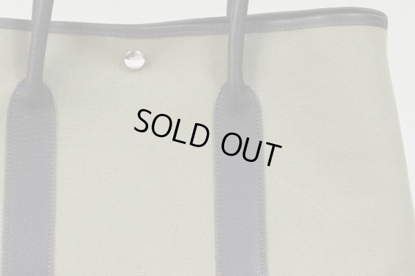 エルメス　ガーデンパーティPM カーキ／ブラウン　拡大