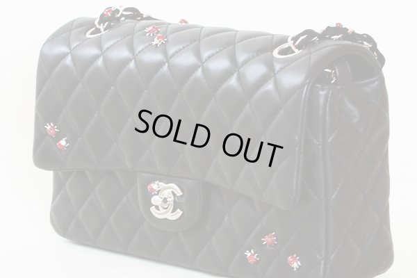 画像3: シャネル マトラッセ てんとう虫 Wチェーンショルダーバック A49455 ブラック/SIV金具