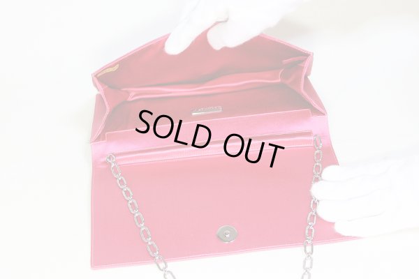 シャネル クラッチ チェーンバック ピンク/SIV金具 中身