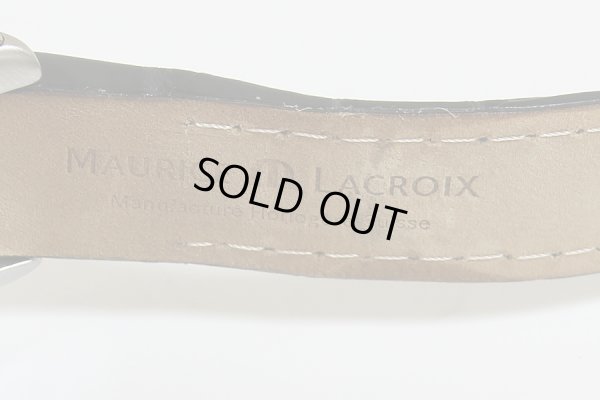 モーリスラクロア　ジュール　レトログラード　トノー　ビックデイト　MP6199　革ベルト汚れ(2)