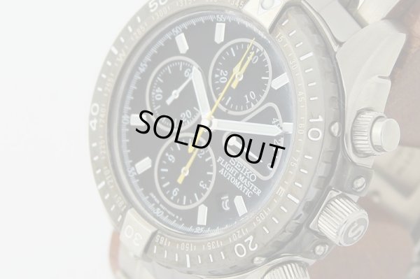 セイコー　プロスペック　フライトマスター　SBDS001　黒文字盤　6S37-0010　サイド