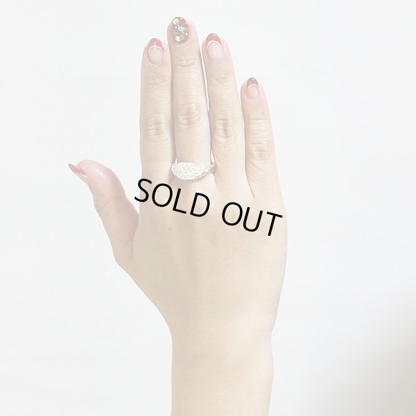 星の砂　K18ダイアイリリング 0.78 6.10g　装着イメージ