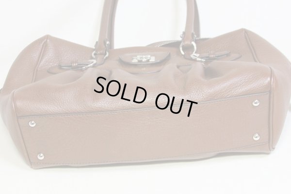 フェラガモ  ガンチーニ ミニボストンショルダーバック DY-21 6880 ブラウン 底