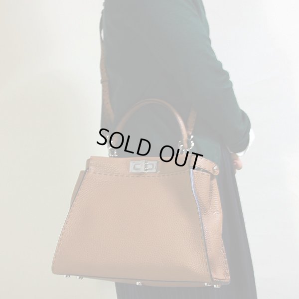 フェンディ  セレリア ピーカブー 8BN226 ブラウン 掛けたイメージ