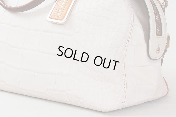 コーチ  2WAYショルダーバック No.A1469-30227 アイボリー　サイド下部