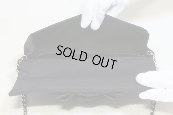 シャネル チェーンショルダーバック ブラック/SIV金具 中身