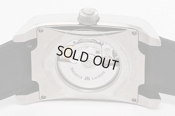 モーリスラクロア　ポントスデイト　レクタンギュラー　PT6227　銀文字盤　裏面拡大