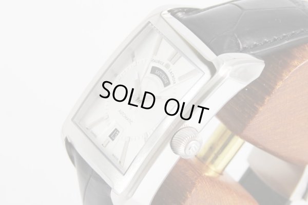 モーリスラクロア　ポントスデイト　レクタンギュラー　PT6227　銀文字盤　サイド