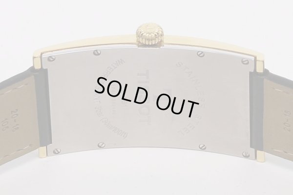 ティソ　バナナウォッチ　Z181　銀文字盤　裏面