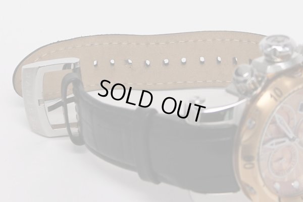 インヴィクタ　ベノム　10813　クロノグラフ　ピンクゴールド文字盤　革ベルト拡大