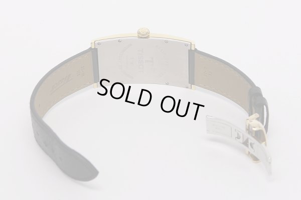 ティソ　バナナウォッチ　Z181　銀文字盤　革ベルト