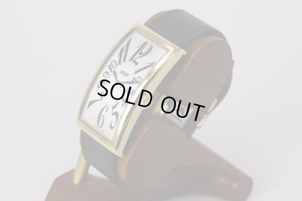 ティソ　バナナウォッチ　Z181　銀文字盤　サイド