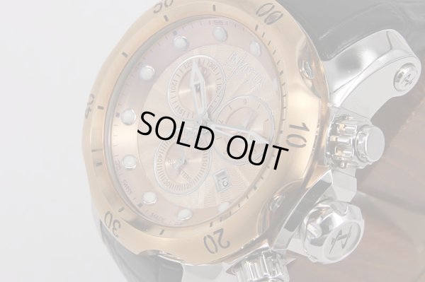 インヴィクタ　ベノム　10813　クロノグラフ　ピンクゴールド文字盤　サイド