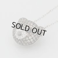 K18WG ダイアイリペンダントネックレス0.90ct 3.60g