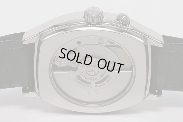 天賞堂　ワールドトラベラー　黒文字盤　裏面拡大