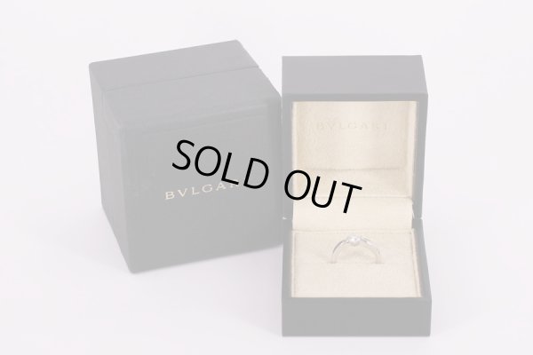 ブルガリ　PT950 トルッチェロ ダイアイリリング 0.50ct 5.50g　箱