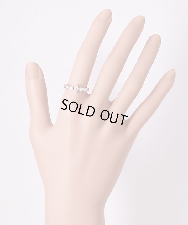 PT900 ダイアイリリング 0.231ct 0.38ct 4.20g　サイズ