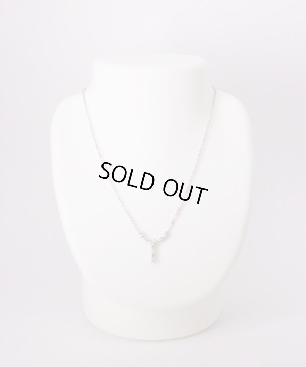 星の砂　PT850/900 ダイアイリペンダントネックレス 0.78ct 7.70g　サイズイメージ