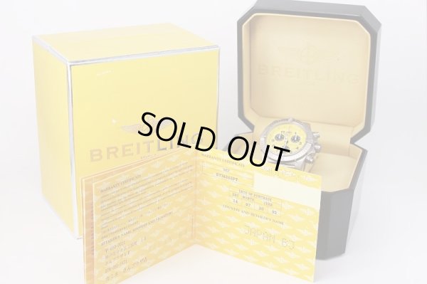 ブライトリング　クロノアベンジャーM1　E73360　黄文字盤　、保証書