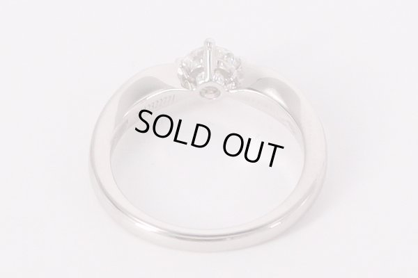 ブルガリ　PT950 トルッチェロ ダイアイリリング 0.50ct 5.50g　裏面