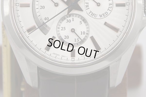 セイコー ブライツ　SDGC025　パワーリザーブ　白文字盤　下部拡大