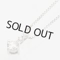 K18WG ダイアイリペンダントネックレス 0.26ct 2.50g