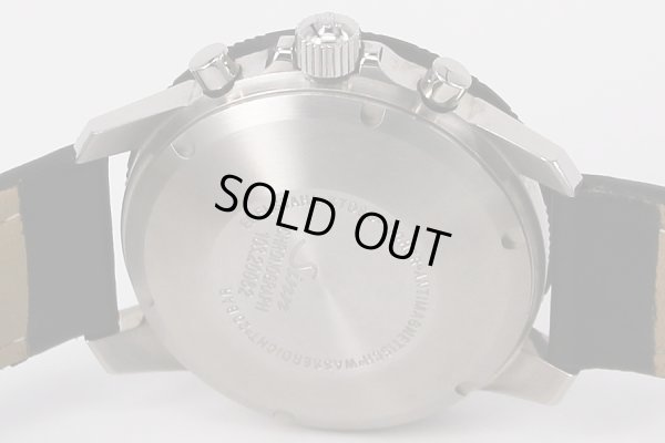 ジン　103　クロノグラフ　黒文字盤　裏面拡大